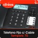 Teléfono Fijo con Cable Temporis 70 ALCATEL